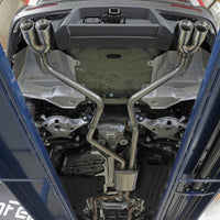 aFe MACH Force-Xp 2.5in. 304 SS C/B Exhaust 20-21 Ford Explorer V6-3.0L - Black Tip - Mufflers & Tips