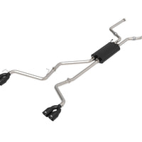 aFe MACH Force-Xp 2.5in. 304 SS C/B Exhaust 20-21 Ford Explorer V6-3.0L - Black Tip - Mufflers & Tips
