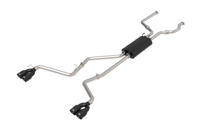 aFe MACH Force-Xp 2.5in. 304 SS C/B Exhaust 20-21 Ford Explorer V6-3.0L - Black Tip - Mufflers & Tips