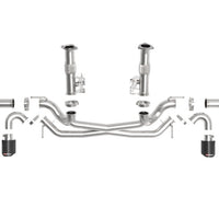 aFe MACH Force-Xp 3in to 2-1/2in 304SS Cat-Back (No Muff.) 2020 Chevy Corvette 6.2L - Carbon Tip - Exhaust Mufflers &