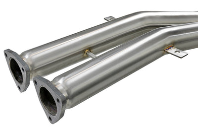 aFe MACH ForceXP 2.5 IN 304 Stainless Steel Cat-Back Exhaust System w/ Black Tips 01-06 BMW M3 (E46) - Mufflers &