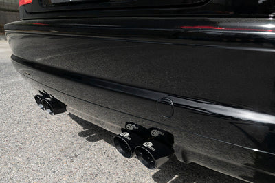 aFe MACH ForceXP 2.5 IN 304 Stainless Steel Cat-Back Exhaust System w/ Black Tips 01-06 BMW M3 (E46) - Mufflers &