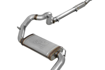 aFe MACHForce XP 18-20 Jeep Wrangler (JL) L4-2.0L (t) 3in 409 SS Cat-Back Hi-Tuck Exhaust - Mufflers & Tips
