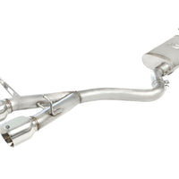 aFe MACHForce XP 2-1/2in SS-304 Cat-Back Exhausts w/ Polished Dual Tips 2008 VW Golf R32 V6-3.2L MKV - Exhaust Mufflers