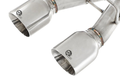 aFe MACHForce XP 2-1/2in SS-304 Cat-Back Exhausts w/ Polished Dual Tips 2008 VW Golf R32 V6-3.2L MKV - Exhaust Mufflers