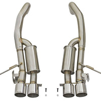 aFe MACHForce XP 3in-2 1/2in Axle Back 304SS Exhaust w/ Polished Tips 15-17 Chevy Corvette Z06 - Mufflers &