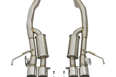 aFe MACHForce XP 3in-2 1/2in Axle Back 304SS Exhaust w/ Polished Tips 15-17 Chevy Corvette Z06 - Mufflers &