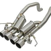 aFe MACHForce XP 3in-2 1/2in Axle Back 304SS Exhaust w/ Polished Tips 15-17 Chevy Corvette Z06 - Mufflers &