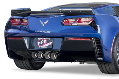 aFe MACHForce XP 3in-2 1/2in Axle Back 304SS Exhaust w/ Polished Tips 15-17 Chevy Corvette Z06 - Mufflers &