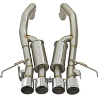 aFe MACHForce XP 3in-2 1/2in Axle Back 304SS Exhaust w/ Polished Tips 15-17 Chevy Corvette Z06 - Mufflers &