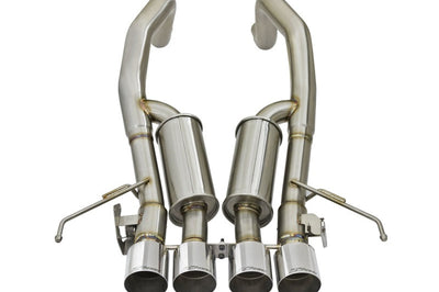 aFe MACHForce XP 3in-2 1/2in Axle Back 304SS Exhaust w/ Polished Tips 15-17 Chevy Corvette Z06 - Mufflers &