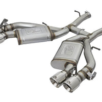 aFe MACHForce XP 3in 304 SS Axle-Back Dual Exhaust (NPP) w/ Polished Tips 16-17 Camro V8-6.2L - Mufflers &