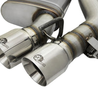 aFe MACHForce XP 3in 304 SS Axle-Back Dual Exhaust (NPP) w/ Polished Tips 16-17 Camro V8-6.2L - Mufflers &