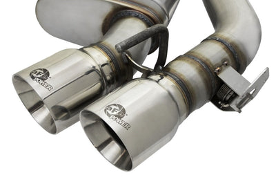 aFe MACHForce XP 3in 304 SS Axle-Back Dual Exhaust (NPP) w/ Polished Tips 16-17 Camro V8-6.2L - Mufflers &