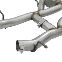 aFe MACHForce XP 3in 304 SS Axle-Back Dual Exhaust (NPP) w/ Polished Tips 16-17 Camro V8-6.2L - Mufflers &