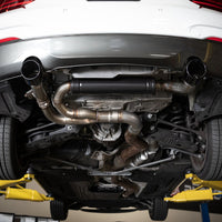 aFe MACHForce XP 3in to 2.5in 304 SS Axle-Back Exhaust w/ Polished Tips 14-16 BMW M235i - Mufflers &