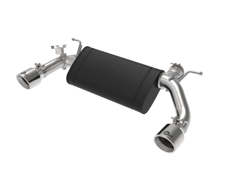 aFe MACHForce XP 3in to 2.5in 304 SS Axle-Back Exhaust w/ Polished Tips 14-16 BMW M235i - Mufflers &