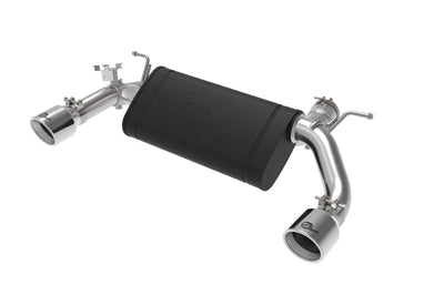 aFe MACHForce XP 3in to 2.5in 304 SS Axle-Back Exhaust w/ Polished Tips 14-16 BMW M235i - Mufflers &