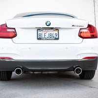 aFe MACHForce XP 3in to 2.5in 304 SS Axle-Back Exhaust w/ Polished Tips 14-16 BMW M235i - Mufflers &