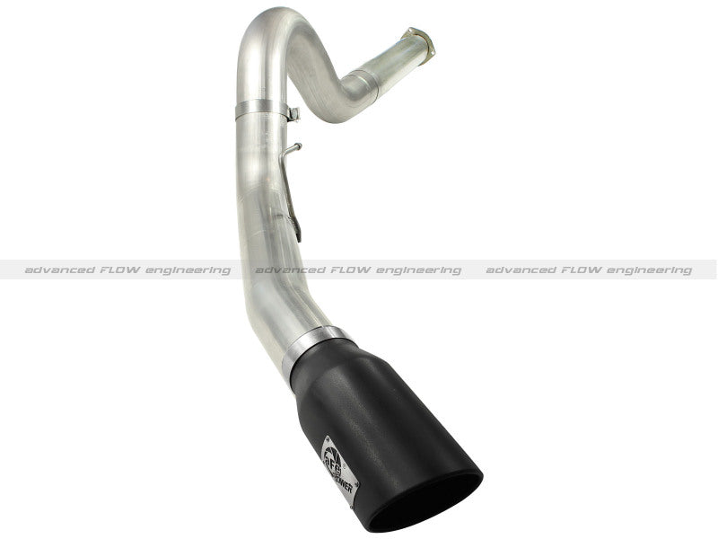 aFe MACHForce XP 5in DPF-Back Stainless Steel Exhaust Blk,Ford Diesel Trucks 11-14 V8-6.7L td - Mufflers & Tips