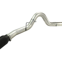 aFe MACHForce XP 5in DPF-Back Stainless Steel Exhaust Blk,Ford Diesel Trucks 11-14 V8-6.7L td - Mufflers & Tips