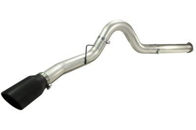 aFe MACHForce XP 5in DPF-Back Stainless Steel Exhaust Blk,Ford Diesel Trucks 11-14 V8-6.7L td - Mufflers & Tips