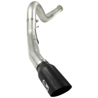 aFe MACHForce XP 5in DPF-Back Stainless Steel Exhaust Blk,Ford Diesel Trucks 11-14 V8-6.7L td - Mufflers & Tips