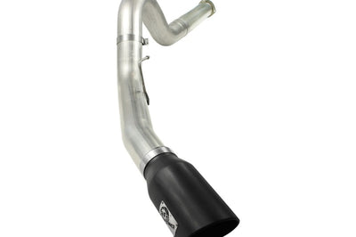 aFe MACHForce XP 5in DPF-Back Stainless Steel Exhaust Blk,Ford Diesel Trucks 11-14 V8-6.7L td - Mufflers & Tips
