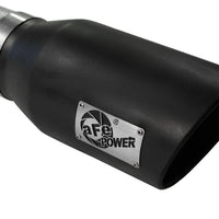 aFe MACHForce XP 5in DPF-Back Stainless Steel Exhaust Blk,Ford Diesel Trucks 11-14 V8-6.7L td - Mufflers & Tips