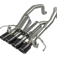 aFe MACHForce XP Axle Back 304SS Exhaust w/ Carbon Fiber Tips 15-19 Chevy Corvette Z06 - Mufflers &