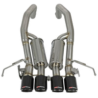 aFe MACHForce XP Axle Back 304SS Exhaust w/ Carbon Fiber Tips 15-19 Chevy Corvette Z06 - Mufflers &