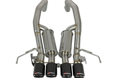 aFe MACHForce XP Axle Back 304SS Exhaust w/ Carbon Fiber Tips 15-19 Chevy Corvette Z06 - Mufflers &