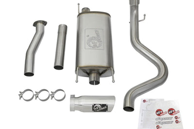 aFe MACHForce XP Cat-Back SS Exhaust w/ Polished Tips 16 Toyota Tacoma V6-3.5L - Mufflers &