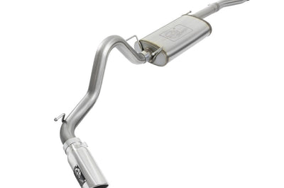 aFe MACHForce XP Cat-Back SS Exhaust w/ Polished Tips 16 Toyota Tacoma V6-3.5L - Mufflers &