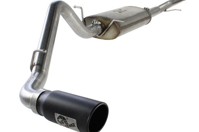 aFe MACHForce XP Exh CB GM Silverado/Sierra 1500 2014 V*-5.3/6.2L Black tip - Exhaust Mufflers & Tips