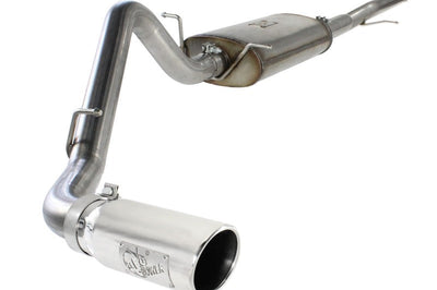 aFe MACHForce XP Exh CB,Stainless steel GM Silverado/Sierra 1500 2014 V*-5.3/6.2L Polished tip - Exhaust Mufflers & Tips