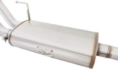 aFe MACHForce XP Exhaust 3in SS Dual Side Exit CB w/ Black Tips 2015 Ford F150 5.0L V8 CC/SB EC/LB - Mufflers &