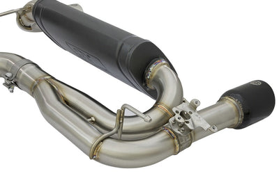 aFe MACHForce XP Exhausts Axle-Back 12-15 BMW 335i 3.0T (SS w/Black Tips) - Exhaust Mufflers & Tips
