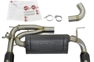 aFe MACHForce XP Exhausts Axle-Back 12-15 BMW 335i 3.0T (SS w/Black Tips) - Exhaust Mufflers & Tips