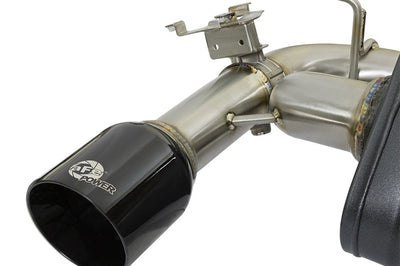 aFe MACHForce XP Exhausts Axle-Back 12-15 BMW 335i 3.0T (SS w/Black Tips) - Exhaust Mufflers & Tips