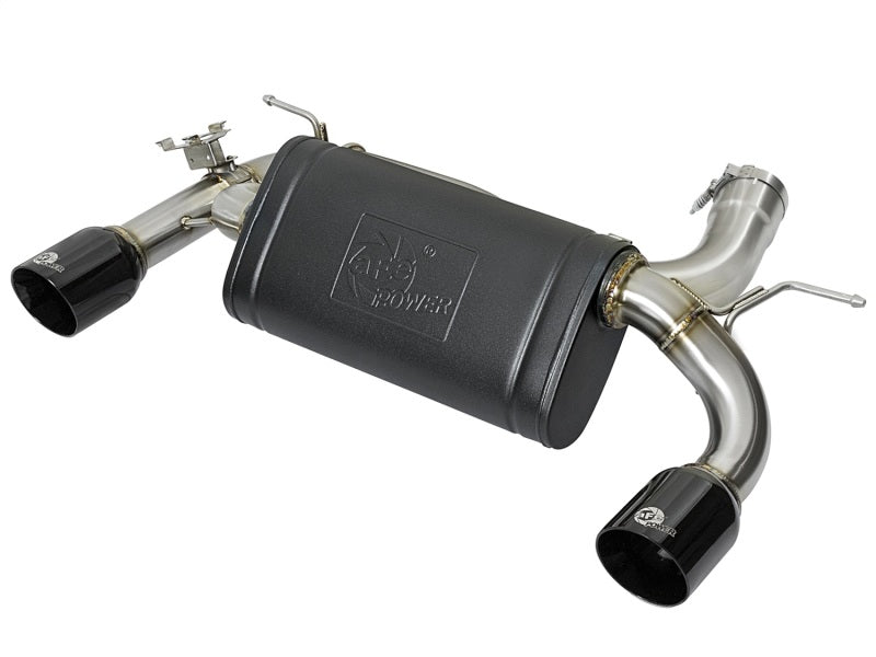 aFe MACHForce XP Exhausts Axle-Back 12-15 BMW 335i 3.0T (SS w/Black Tips) - Exhaust Mufflers & Tips