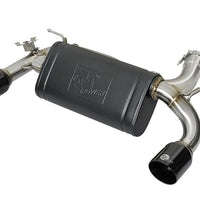 aFe MACHForce XP Exhausts Axle-Back 12-15 BMW 335i 3.0T (SS w/Black Tips) - Exhaust Mufflers & Tips