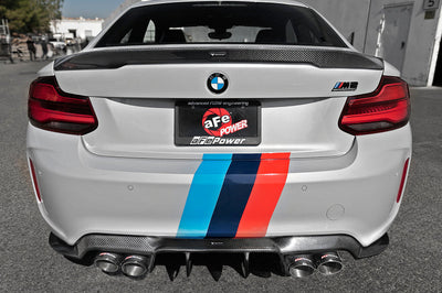 aFe MACHForce XP Exhausts Cat-Back SS 19-21 BMW M2 Competition L6-3.0L w/Carbon Tips - Exhaust Mufflers &