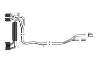 aFe MACHForce XP Exhausts Cat-Back SS 19-21 BMW M2 Competition L6-3.0L w/Carbon Tips - Exhaust Mufflers &