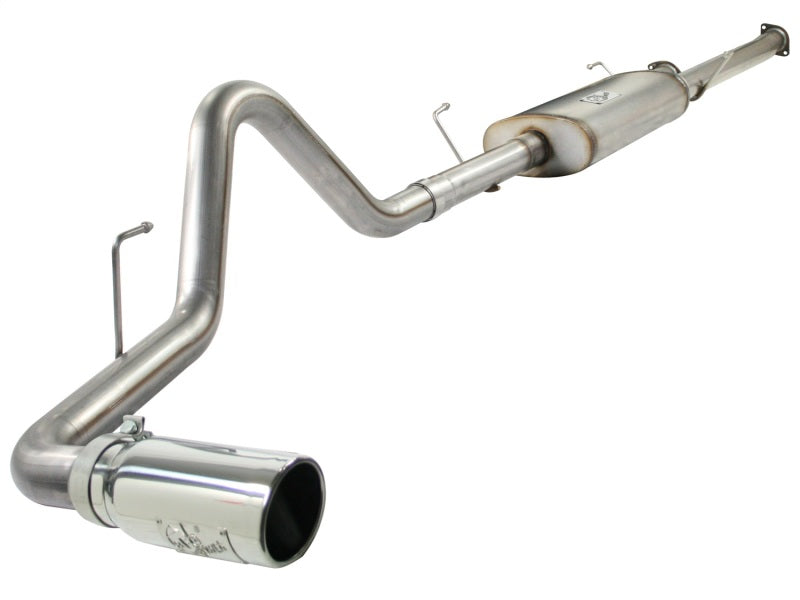 aFe MACHForce XP Exhausts Cat-Back SS-409 EXH CB Toyota Tundra 10-11 V8-5.7L 145.7 WB (pol tip) - Exhaust Mufflers &