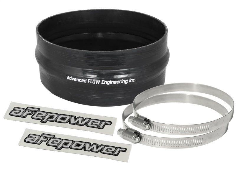 aFe Magnum FORCE CAI Univ. Silicone Coupling Kit (6-1/4in. ID / 2-3/4in. L) Straight w/Hump - Black - Air Intake Systems