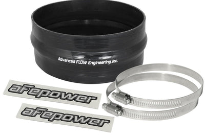 aFe Magnum FORCE CAI Univ. Silicone Coupling Kit (6-1/4in. ID / 2-3/4in. L) Straight w/Hump - Black - Air Intake Systems