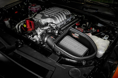 aFe Magnum Force Stage-2 Track Series Carbon Fiber AIS w/Pro Dry S Media-18 Dodge Challenger V8-6.2L - Air Filters