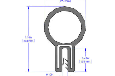 aFe MagnumFORCE Spare Parts Trim Seal Kit (1/16IN X 3/4IN) x 36IN L - Air Intake Systems
