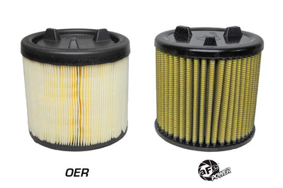 aFe Power 21-22 Ford Bronco L4-2.3L (t)/V6-2.7L (tt) Magnum FLOW Air Filter w/ Pro GUARD 7 Media - Filters
